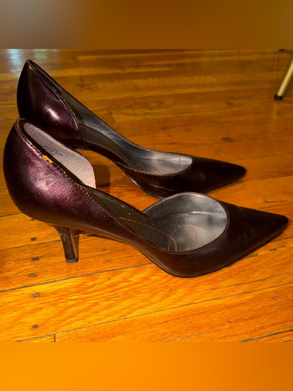ANNE KLEIN Maroon Heels, Size 8